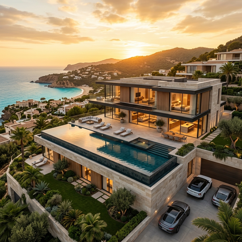 Luxury architectural render concept